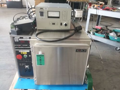 March px-1000 px1000 plasma cleaner etching system eni rf generator for sale