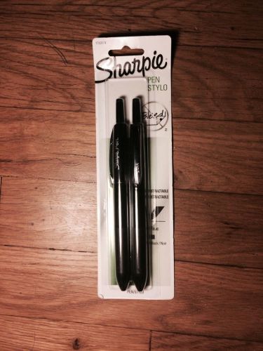 Sharpie Pen / Stylo Retractable Black 2 Pack