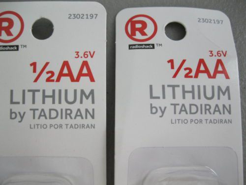 Tadiran 3.6 Volts 1/2AA, Lithium Battery, TL-5101, NEW! 4 count Sealed!