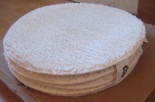 5 white1019 bonnet carpet low profile 19&#034; buffing pad reversible for sale