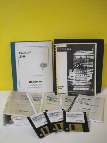 Beckman User&#039;s Manual Set for the Biomek 2000 Bioworks Operating System