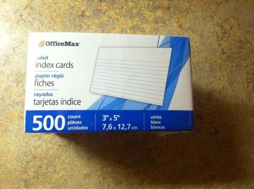 2,500 Office Max 3&#034; x 5&#034; Index Cards - CHECK IT OUT!!!