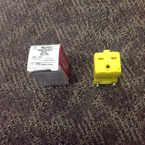 55669-y pass &amp; seymour connector 15a 250v nib for sale