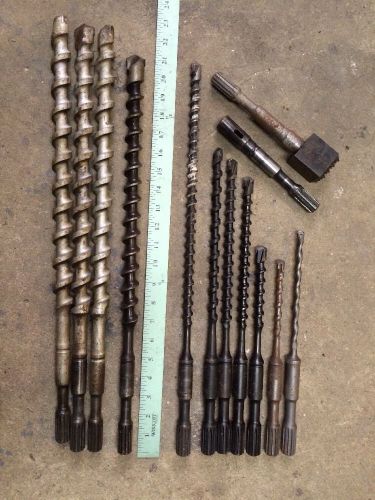 13 new and used spline shaft black and decker carbide 3/8 to 1-1/8 masonry bits for sale