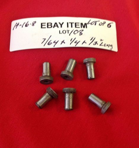 Acme h-16-8 head press fit, shoulder drill bushings 7/64&#034; x 1/4&#034; x 1/2&#034; lot of 6 for sale