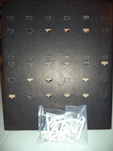 BLACK CARDBOARD COUNTER DISPLAY - WITH 12 PEGS -
