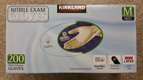 Kirkland Signature Nitrile Exam Gloves - 200 ct.- Medium, Latex Free  Single Use