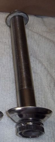 Beer shank with stainless steel flange