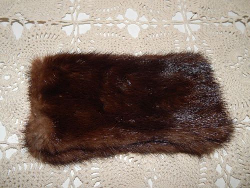 fur / mink checkbook cover vintage beautiful / Never used