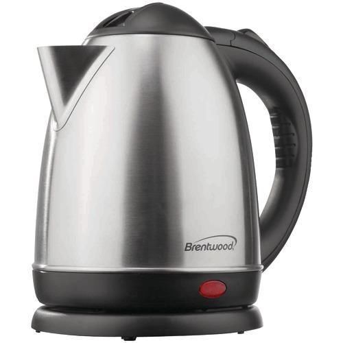 Brentwood 1.5 Liter Stainless Steel Electric Cordless Tea Kettle