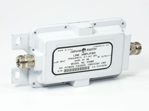 California Amplifier Line Amplifier DC Power Pass Thru LNA 3.7~4.2 GHz (01386)