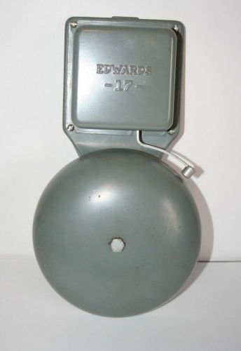 Vintage Edwards -17- School/ Factory Alarm Bell ~ 6&#034; Bell Very Clean ~ Wow ~L@@K