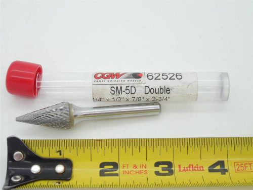 Cgw solid carbide burr 62526 sm-5d double grinding bit m6 machinist tool for sale