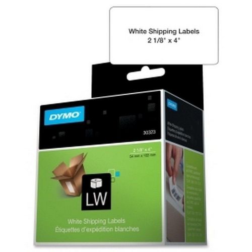 Dymo 30323 Shipping Label - 2.10 x 4 - Rectangle - 220 Count Roll - White