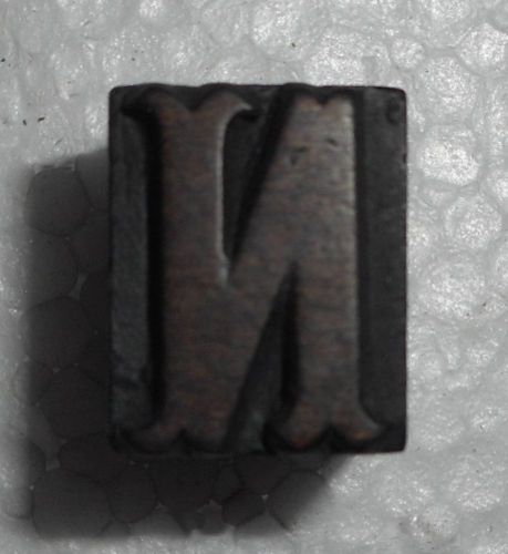 Letterpress Letter &#034;N&#034; Wood Type Printers Block Typography.In854