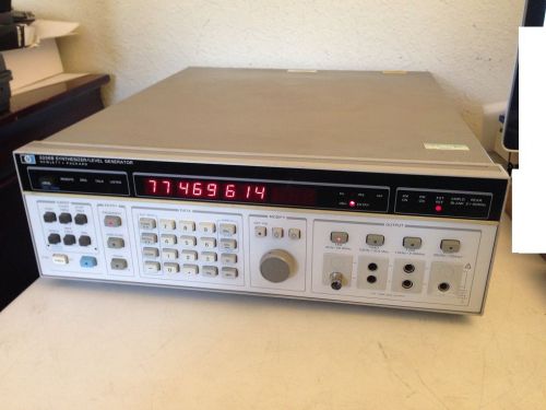HP 3336B Synthesizer Signal Level Generator /TESTED TO POWER ON ONLY ,READ BELOW