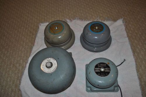 Lot of 4 tonepak adaptable standard vibrating bell fire alarm security for sale