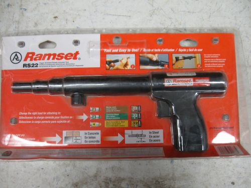 NEW RAMSET RS22 TRIGGER ACTIVATED POWER ACTUATED TOOL CONCRETE STEEL FASTENING