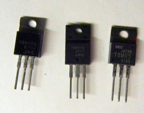 3 terminal voltage regulators 78m05a, sold in lots of 25 for sale