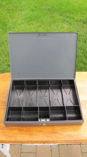 Steelmaster steel cash box handles 10 compartment for sale