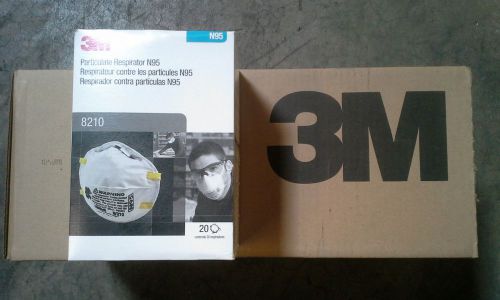 Case of 3M Particulate Respirator N95 8210 Masks - 8 boxes ( 160 masks total )
