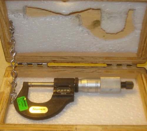 Starrett 1 inch digital micrometer .0001 grads ratchet stop locknut no.t216xrl-1 for sale