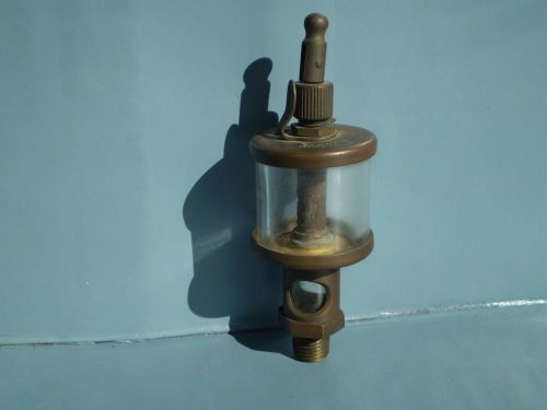 Vintage Lonergan Brass Hit &amp; Miss Steam Engine Oiler #383