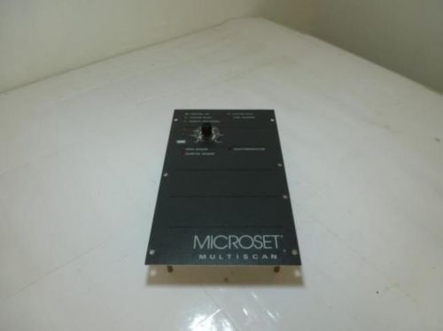 88668 New-No Box, Microset 103920D Multi-Scan Board