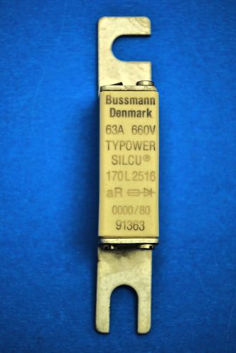 Bussmann denmark typower silcu fuse 170l2516, 63a, 660v, new no box for sale