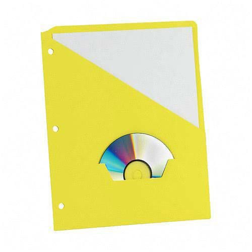 Essentials Slash Pocket Project Folders, Jacket, Letter, 25/Pack Blue