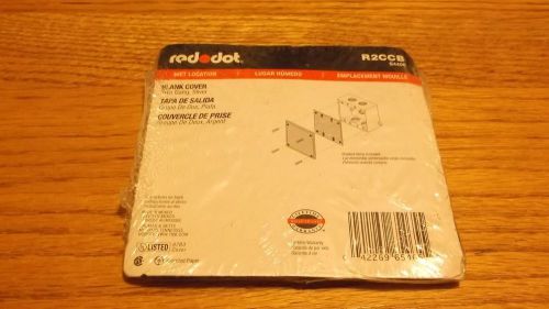 Red dot, blank cover, two gang, silver, model: r2ccb, pn: s440e for sale
