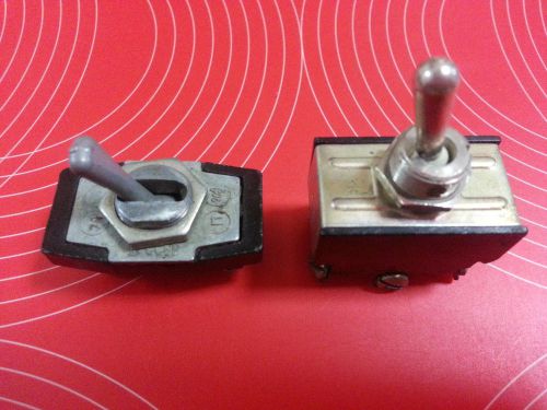 2 VINTAGE TOGGLE SWITCH BAKELITE JAPAN 125V 6A  USSR  1974y 12V 2A STEAMPUNK