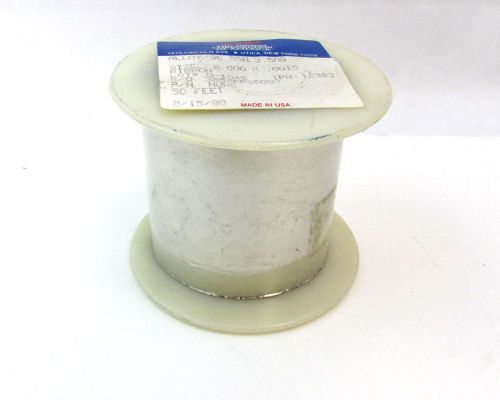 50&#039; feet Indium Corp Ribbon Wire Alloy 96.5SN 3.5AG 2.000 x .0015 =NOS=