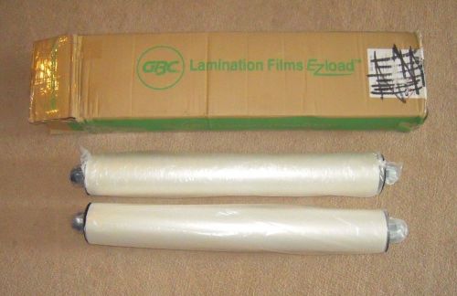 Box of 2 GBC 3748204EZ EZload Lamination Film Roll 25in x 250ft 3mil
