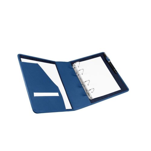 LUCRIN - A5 binder - Smooth Cow Leather - Royal Blue