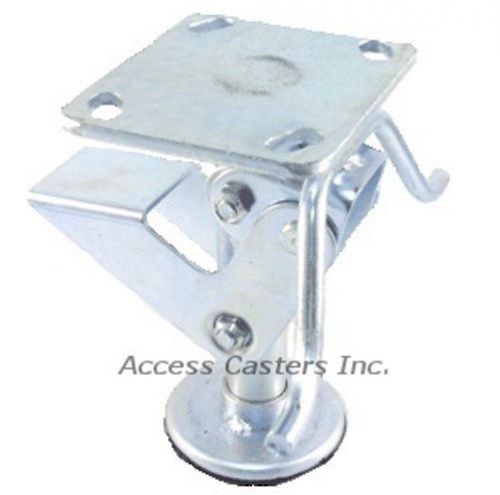 5pstfl 5&#034; floor lock with handle, 3-15/16&#034; x 4-1/2&#034; plate, foot operated for sale