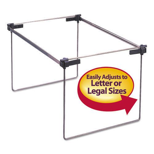 Hanging folder frame, letter/legal size, 12-24&#034; long, steel, 2/box for sale
