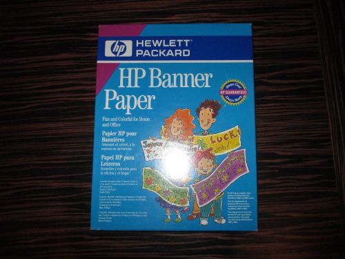 Hewlett Packard HP BANNER PAPER - NEW