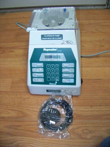 5 BAXA REPEATER PUMPS FLUID PERISTALTIC LAB 099 WITH FOOT PEDAL EXCELLENT CONDI