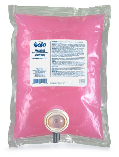 Gojo deluxe lotion soap with moisturizers - case of 4 refill packs - new for sale
