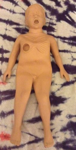 Vinttage 1983 Simulaids Boy Full Body Child  Cpr ? Water Manikin Simulaids