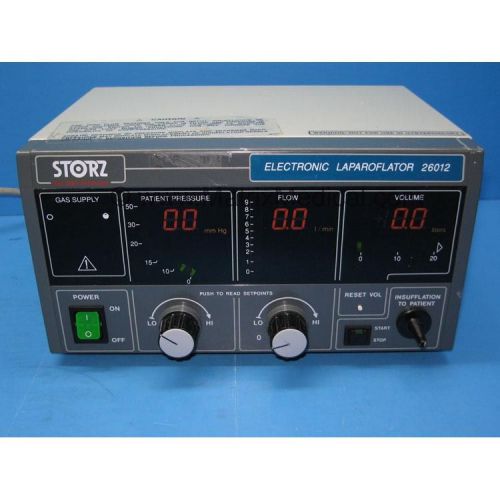 STORZ 26012 Electronic Endoflator with 60 Day Warranty  ~ 9 liter/minute ~