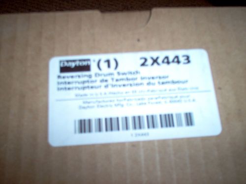 DAYTON 2X443 Switch,Drum Reversing NEW NIB