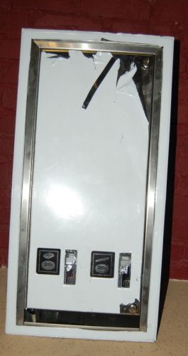 BOBRICK NAPKIN &amp; TAMPON STAINLESS STEEL VENDING MACHINE SMALL DENT IN BACK