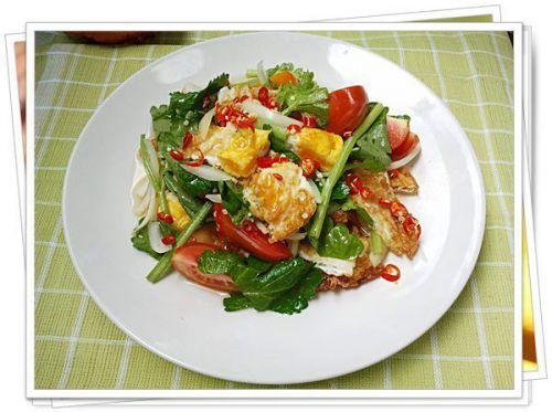 14 Street Food Recipe Cuisine Spicy Salad With Fried Eggs FREE SHIPPING NEW 14