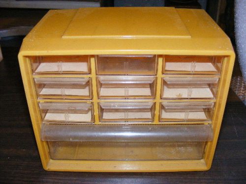 Vtg Akro-Mils 10 Drawer Sewing Craft Small Parts Storage Cabinet Organizer #2