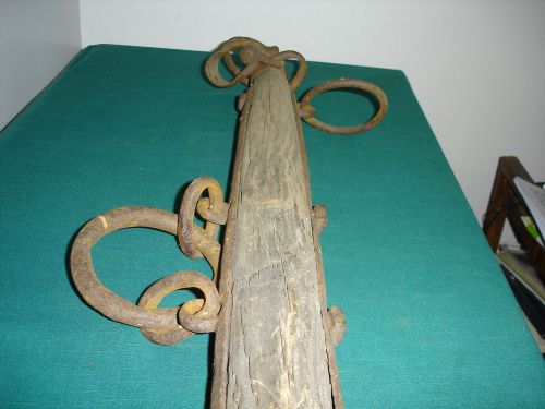 HORSE/OXEN YOKE  VERY ANTIQUE    WOOD AND IRON