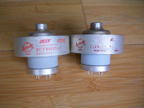 Pair of Eimac 3CPX800A7 tubes