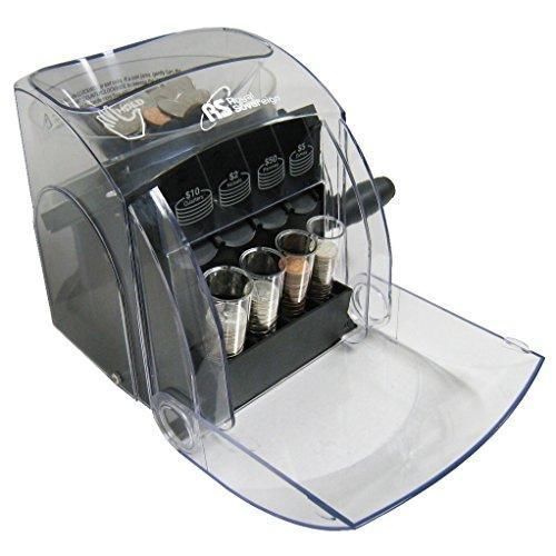 Royal Sovereign Sort &#039;N Save Manual Coin Sorter, Black/Clear (QS-1) New