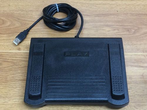 HTH Engineering HDP-3S Transcriber Foot Pedal Control with USB Cable Port